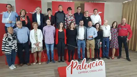 Lista del PSOE al Ayuntamiento Presentación en Palencia