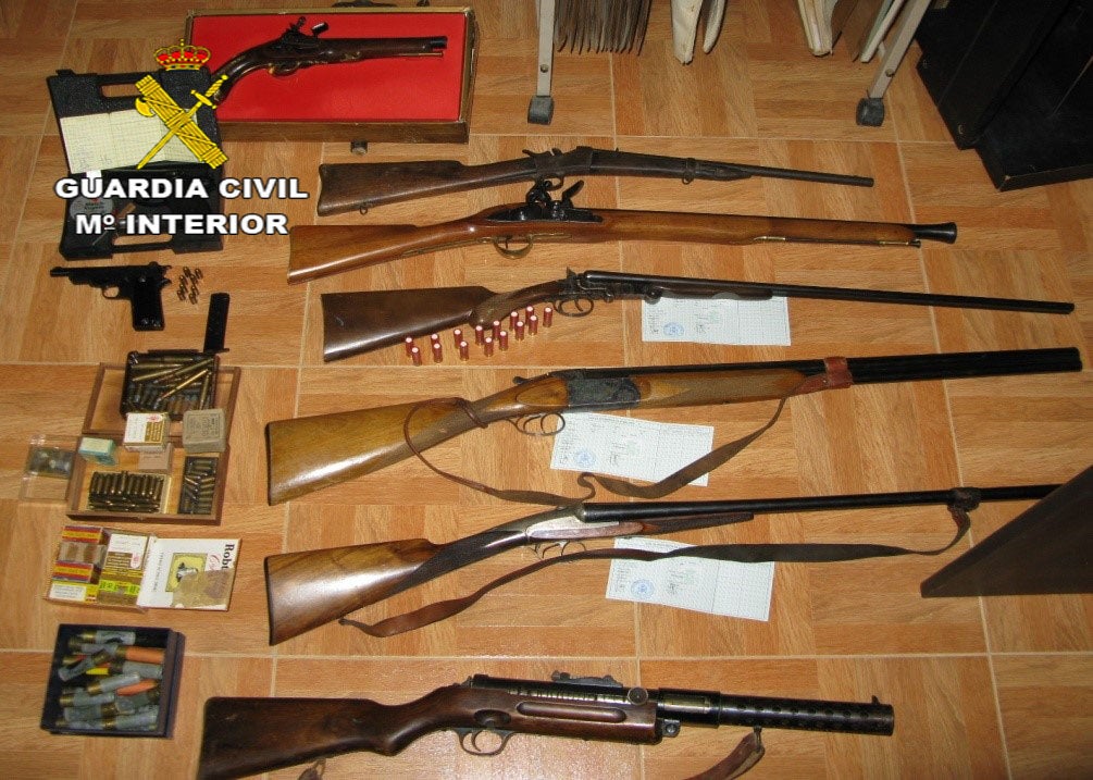 La Guardia Civil de Ciudad Real incauta varias armas de fuego ilegales La Guardia Civil de Ciudad Real incauta varias armas de fuego ilegales