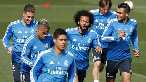 Los jugadores del Real Madrid se ejercitan en Valdebebas Los jugadores del Real Madrid se ejercitan en Valdebebas