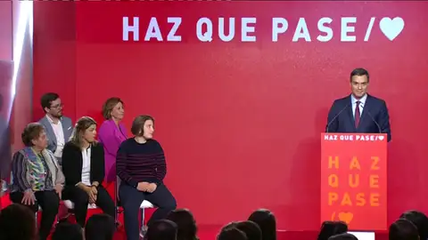 El PSOE presenta su lema 'Haz que pase' El PSOE presenta su lema 'Haz que pase'