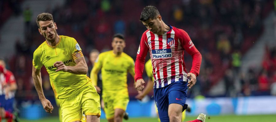 Morata, en el partido contra el Villarreal Morata, en el partido contra el Villarreal