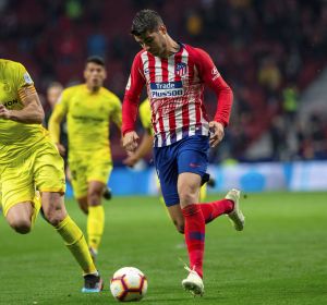 Morata, en el partido contra el Villarreal Morata, en el partido contra el Villarreal