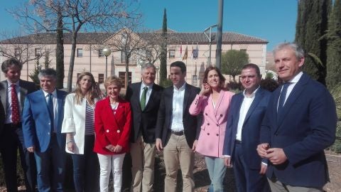 Garcia Egea ha estado acompa&ntilde;ado por los candidatos del PP de C.Real al Congreso y al Senado