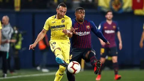 Cazorla, en acción ante Malcom Cazorla, en acción ante Malcom