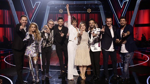 La Voz - Semifinal - Alejandro Sanz, Sebasti&aacute;n Yatra, Manuel Carrasco, Melendi, Juanes y los asesores de 'La Voz', invitados en la gran Final