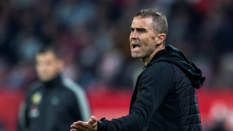 Gaizka Garitano, en un partido con el Athletic