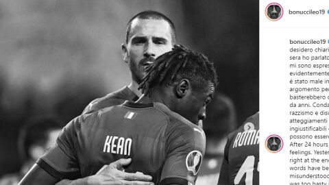 Bonucci se disculpa