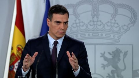 El presidente del Gobierno, Pedro S&aacute;nchez, anuncia la convocatoria de elecciones generales, en febrero.