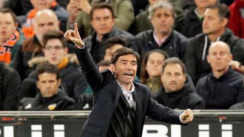 El entrenador del Valencia, Marcelino Garc&iacute;a. 