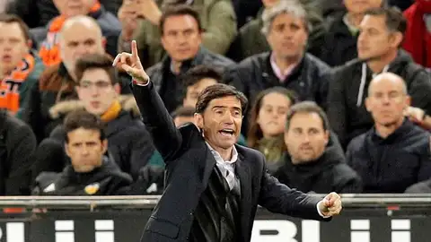 El entrenador del Valencia, Marcelino García. El entrenador del Valencia, Marcelino García.