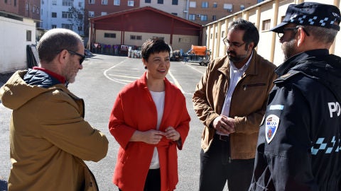 Pilar Zamora, durante su visita al Guardapasos de Ciudad Real