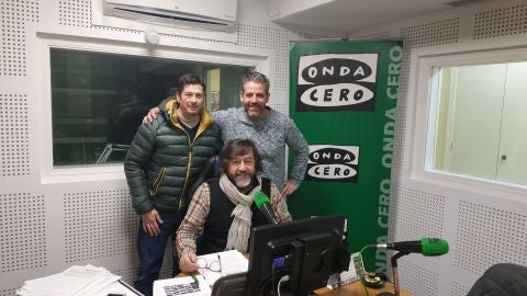 Ruben Amor&iacute;n, Miguel Gonz&aacute;lez e Paco Sarria