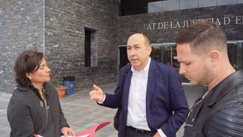 El exalcalde de Elche Alejandro Soler en la Ciudad de la Justicia