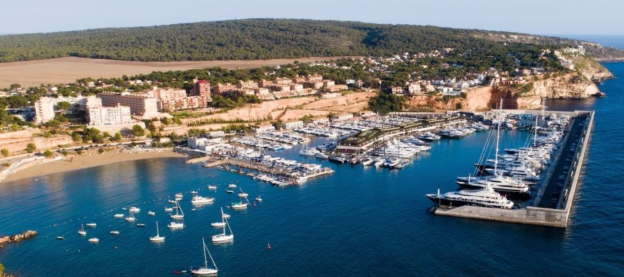 Imagen aérea de Port Adriano, en Mallorca. Imagen aérea de Port Adriano, en Mallorca.