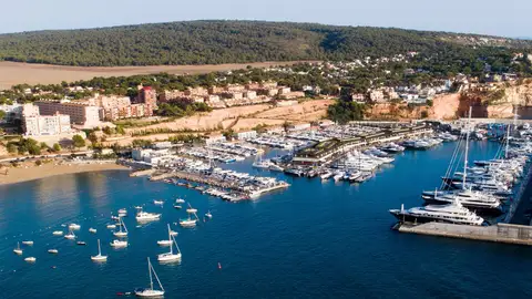 Imagen aérea de Port Adriano, en Mallorca. Imagen aérea de Port Adriano, en Mallorca.