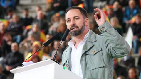 El líder de Vox, Santiago Abascal