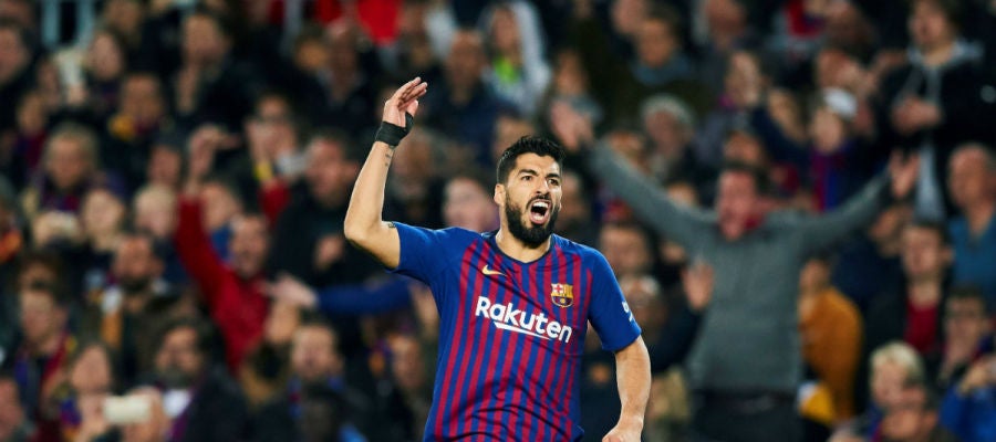 Luis Suárez, con el Barcelona Luis Suárez, con el Barcelona