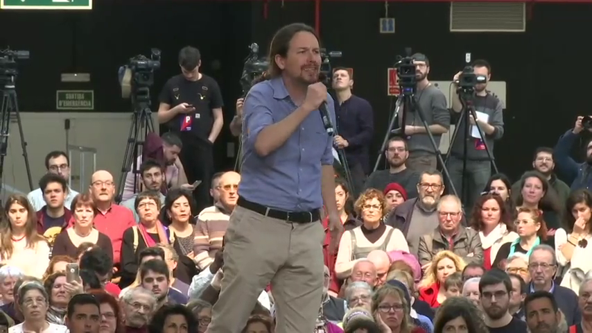 Pablo Iglesias: "No queremos que se conozca la democracia española porque haya presos políticos" Pablo Iglesias: "No queremos que se conozca la democracia española porque haya presos políticos"
