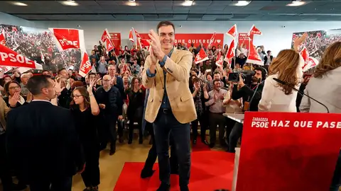 Pedro Sánchez en un acto del PSOE Pedro Sánchez en un acto del PSOE