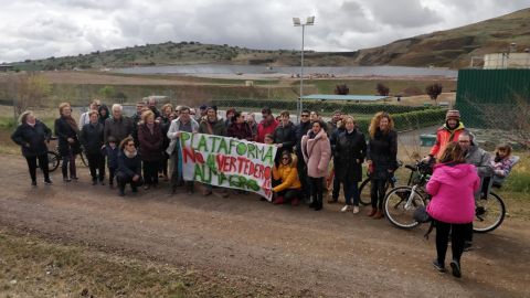 La marcha ha concluido frente al vertedero de Almagro