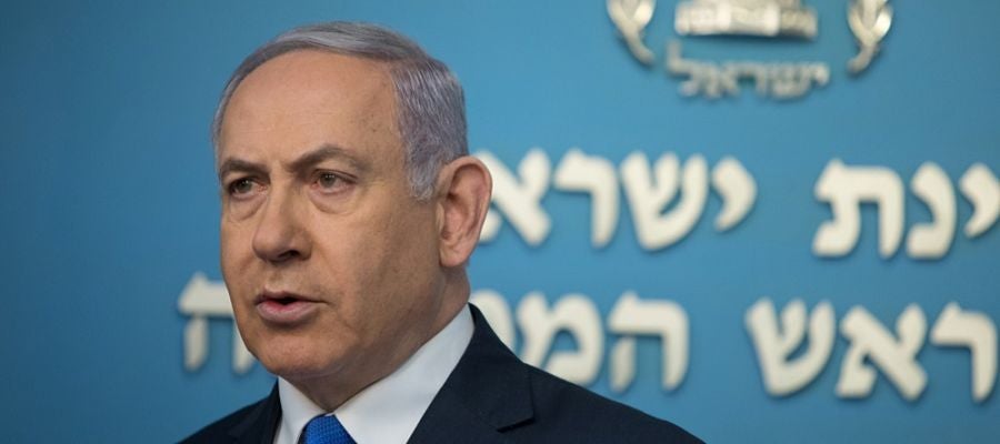 El primer ministro israelí, Benjamin Netanyahu, ofrece una rueda de prensa en Jerusalén, Israel. El primer ministro israelí, Benjamin Netanyahu, ofrece una rueda de prensa en Jerusalén, Israel.