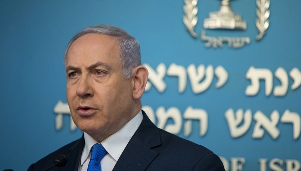 El primer ministro israelí, Benjamin Netanyahu, ofrece una rueda de prensa en Jerusalén, Israel.