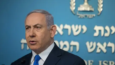 El primer ministro israelí, Benjamin Netanyahu, ofrece una rueda de prensa en Jerusalén, Israel. El primer ministro israelí, Benjamin Netanyahu, ofrece una rueda de prensa en Jerusalén, Israel.