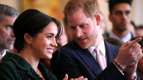 Meghan Markle junto al príncipe Harry