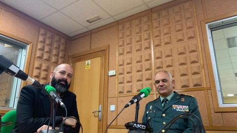 Sergio Mir&oacute; y Ricardo Arranz, Coronel Jefe de la Guardia Civil en Las Palmas