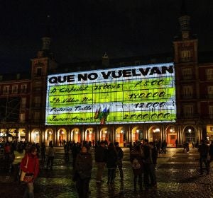 La fachada de la Casa de la Panadería de la Plaza Mayor de Madrid La fachada de la Casa de la Panadería de la Plaza Mayor de Madrid