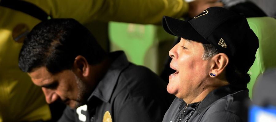 Maradona, entrenador del Dorados Maradona, entrenador del Dorados