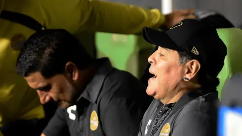 Maradona, entrenador del Dorados Maradona, entrenador del Dorados