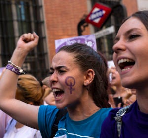 Manifestación en Madrid contra la sentencia judicial del caso de 'La Manada'. Manifestación en Madrid contra la sentencia judicial del caso de 'La Manada'.