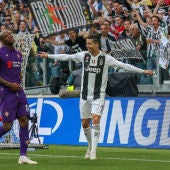 Cristiano Ronaldo celebra un gol ante la Fiorentina