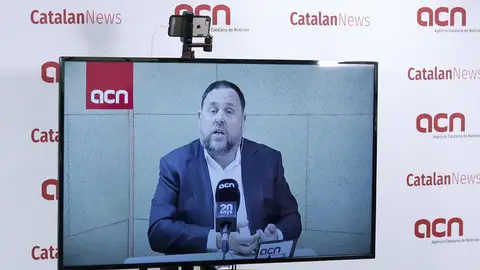 Rueda de prensa de Oriol Junqueras desde prisión Rueda de prensa de Oriol Junqueras desde prisión