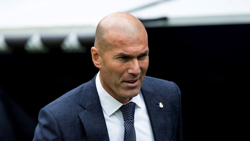 Zinedine Zidane, en el Santiago Bernabéu