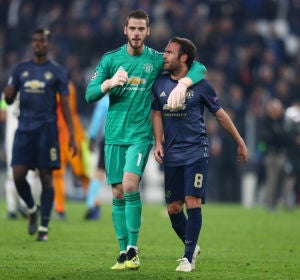De Gea, con Juan Mata De Gea, con Juan Mata