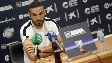David Lombán, jugador del Málaga CF David Lombán, jugador del Málaga CF