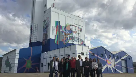 Uno de los silos de la provincia donde se ha llevado a cabo el proyecto Uno de los silos de la provincia donde se ha llevado a cabo el proyecto