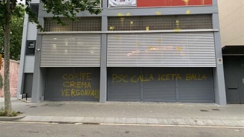 Atacan la sede del PSC 