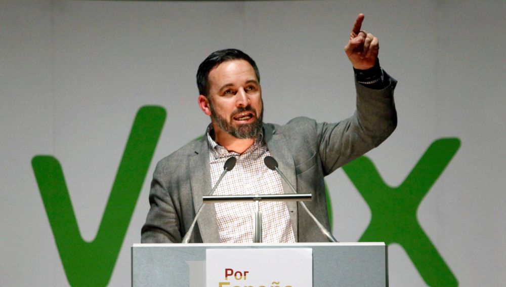 El líder de VOX, Santiago Abascal. 