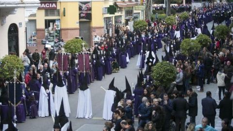 Uno de los desfiles de Semana Santa en Cuenca, en una imagen de archivo