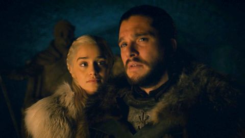 Daenerys y Jon en la cripta de Invernalia en 'Juego de Tronos'