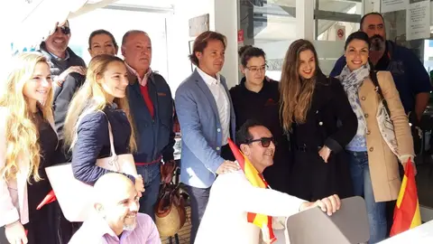 El presidente de Vox Baleares, Jorge Campos, y Malena Contestí, candidata de Vox al Congreso por Baleares. Política