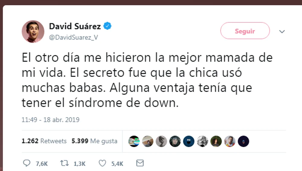 El polémico tuit de David Suaréz