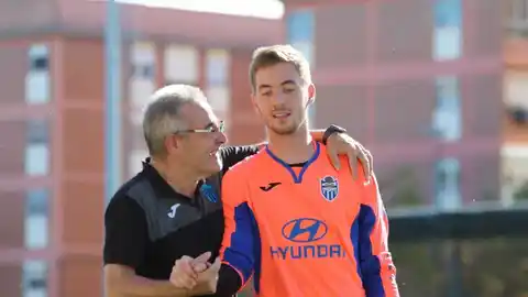 El portero del Atlético Baleares, Carl Klaus Atlético Baleares