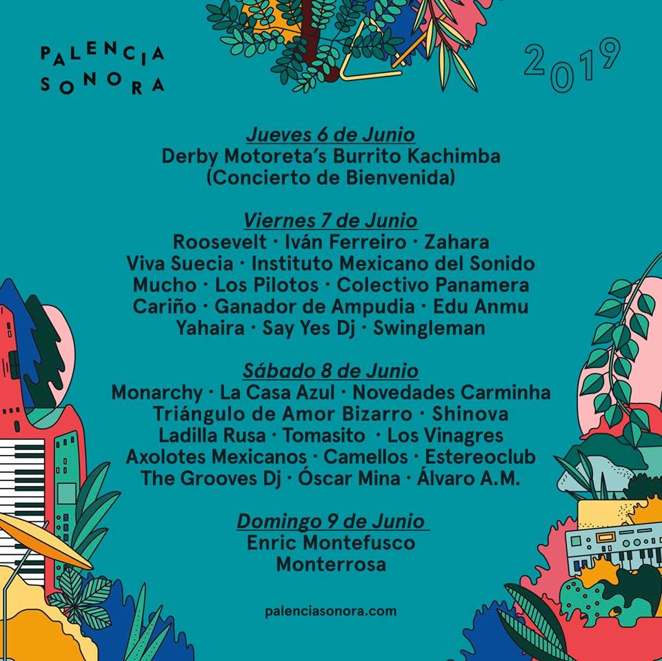 Palencia Sonora anuncia su cartel por días Palencia Sonora anuncia su cartel por días