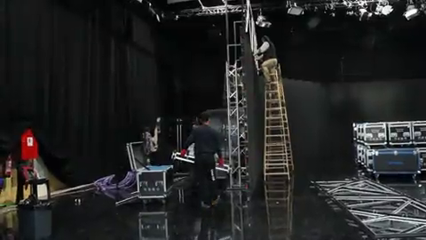 Así se recoge el plató del Debate Decisivo de Atresmedia Así se recoge el plató del Debate Decisivo de Atresmedia