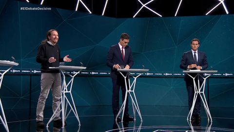 Los cuatro candidatos en el debate decisivo al descubierto