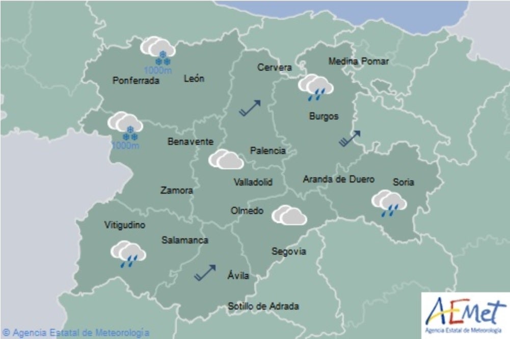 El Tiempo para las próximas horas El Tiempo para las próximas horas